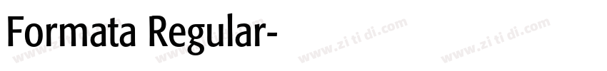 Formata Regular字体转换